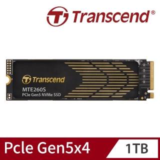 【Transcend 創見】MTE260S 1TB M.2 2280 PCIe Gen5x4 SSD固態硬碟(TS1TMTE260S)