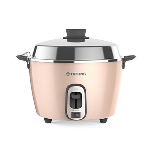 【TATUNG 大同】6人份不鏽鋼電鍋/獨立保溫開關/奶霜粉(TAC-06R-MBI)