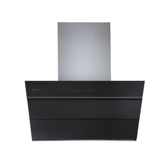 【SAKURA 櫻花】90CM近吸黑色鏡面鋼化玻璃除油煙機(R7650XL 原廠技師到府基本安裝)