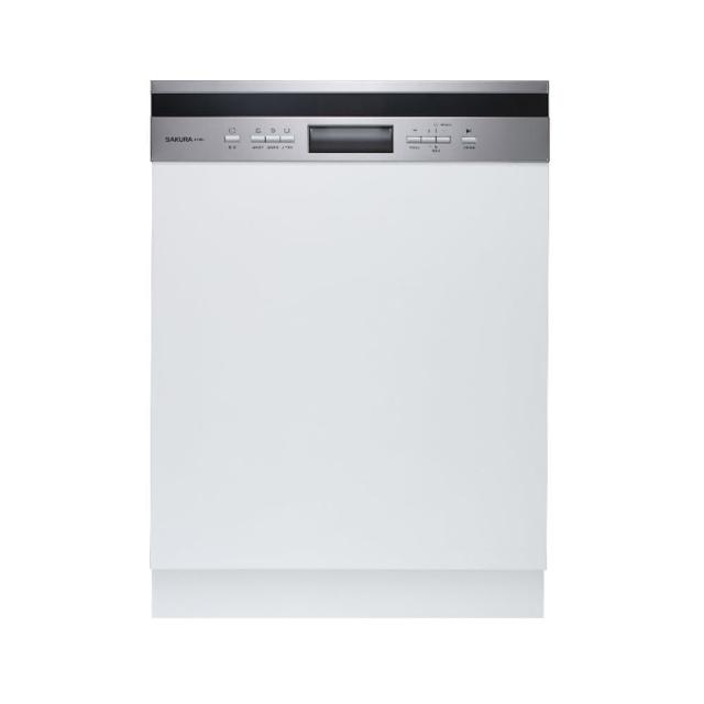 【SAKURA 櫻花】14人份八段洗程半嵌式自動開門洗碗機(E7683 原廠保固服務 基本安裝)