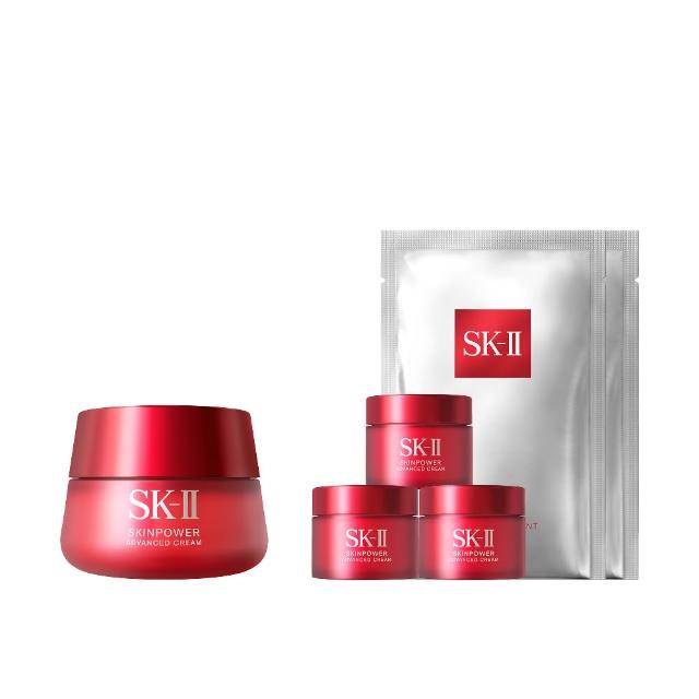 【SK-II官方直營】致臻肌活能量活膚霜80g送45g(輕盈版/禮盒組/乳霜/臉部保養/抗老/保濕/雙11)