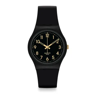 【SWATCH】GOLDEN TAC 經典手錶/男錶/女錶/瑞士製造 SO28B113(34mm)