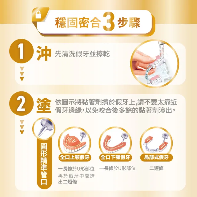 【Polident 保麗淨】假牙黏著劑 未滅菌_好穩固舒適護齦(70g X2入)