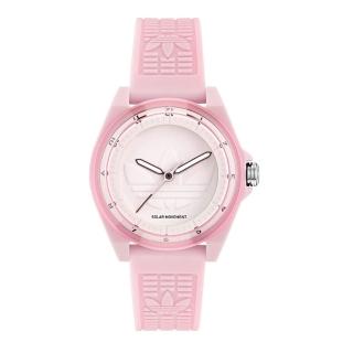 【adidas 愛迪達】Project Four Solar 樹脂錶帶 AOST25531 粉色 41mm