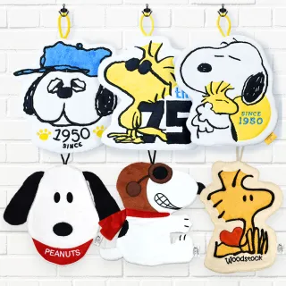 【SNOOPY 史努比】史努比可愛平板掛飾擦手巾-單條(6款任選 75周年系列 經典系列)
