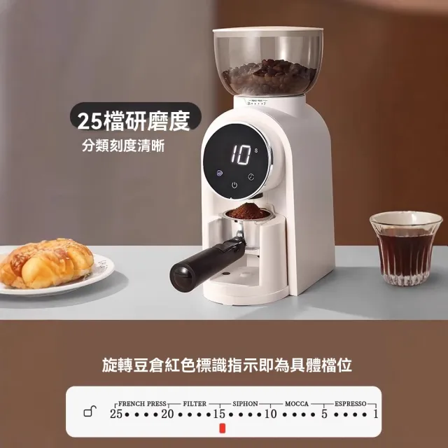【Felsted 菲仕德】義式咖啡機 家用咖啡機 半自動咖啡機(粗細可調磨豆機 咖啡豆研磨機 可放咖啡機手柄)