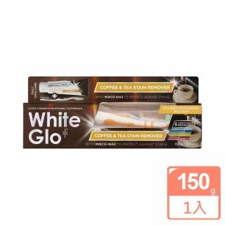 【White Glo】咖啡茶漬特效牙膏150g(附牙刷+牙縫刷)