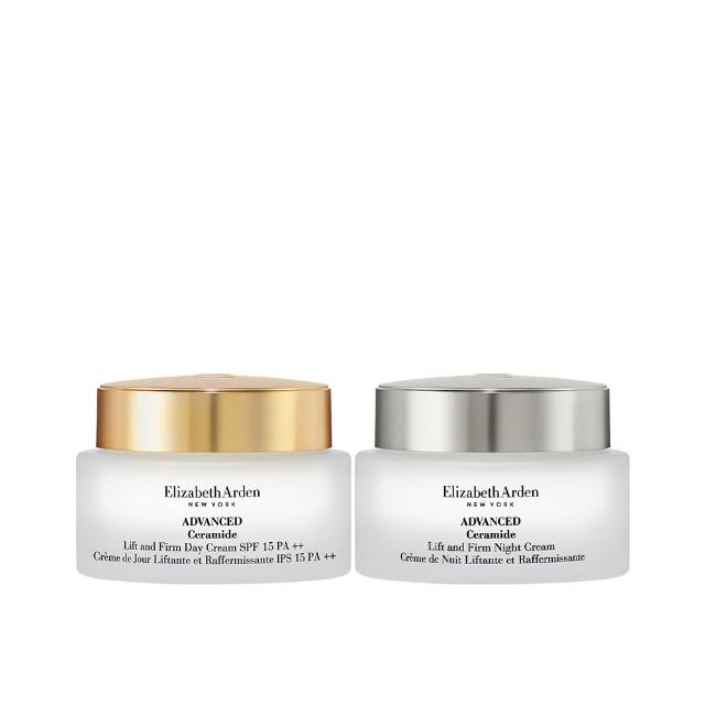 【伊麗莎白雅頓】官方直營 時空彈力緊容日晚霜組(日霜50ml+晚霜50ml)