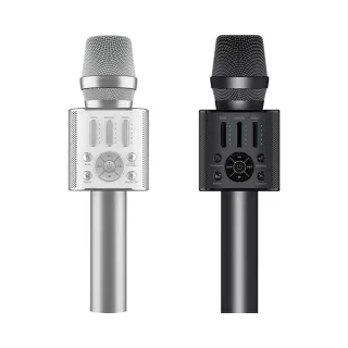 【GIGASTONE 立達】無線藍牙5.0麥克風 KM-8500(內建喇叭/TWS雙人歡唱/八種混音/原伴唱/唱歌APP/手機平板)