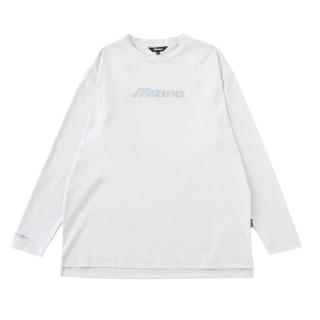 【MIZUNO 美津濃】長袖上衣 男 大學T SPORTS STYLE 白 D2TAC56202