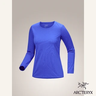 【Arcteryx 始祖鳥官方直營】女 Taema 快乾長袖圓領衫(伊萊克雜藍)