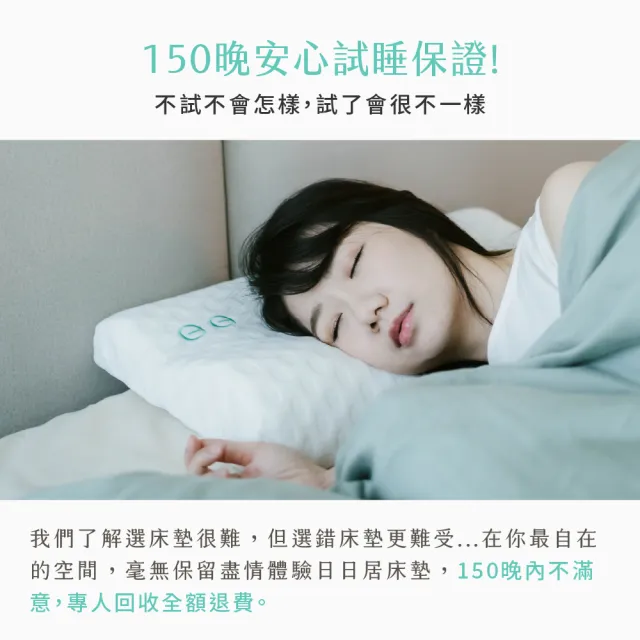 【日日居】雙層舒眠床墊182x188cm 高10cm- 雙人加大