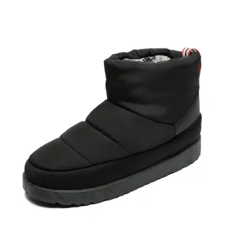 【Paperplanes】韓國空運。 新款 防潑水 機能短筒可調鬆緊內鋪毛短雪靴/羊羔毛(7-1594/現+預)