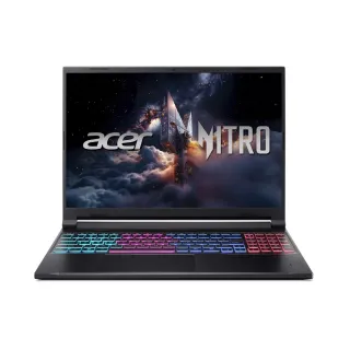 【Acer 宏碁】16吋 R5 RTX5050輕薄電競筆電-黑(Nitro V/ANV16S-41-R14L/R5-240/16G/512GB/RTX5050/W11)