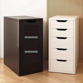 【R.H 獵戰】抽屜式收納櫃 書桌儲物櫃 家用桌邊置物櫃(儲物櫃 桌邊夾縫櫃 辦公室文件櫃lmx)