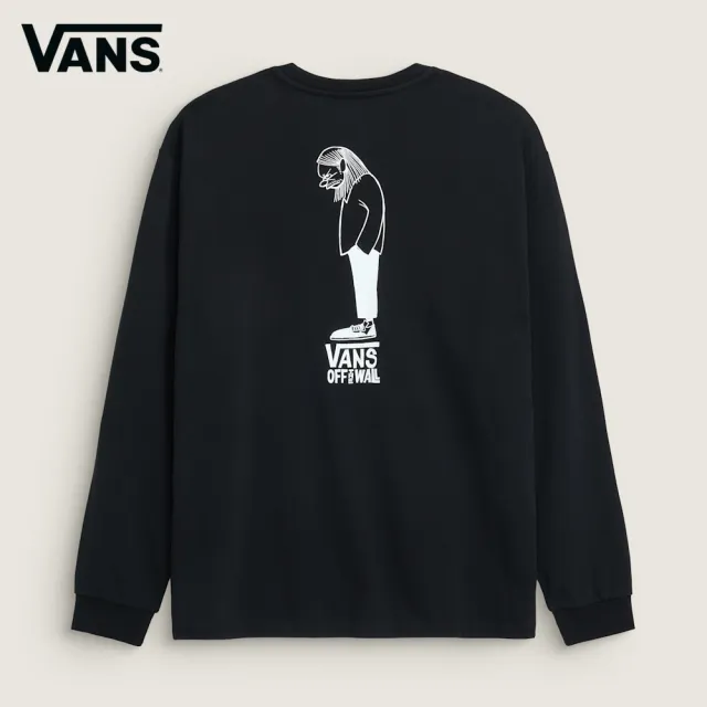 【VANS】官方旗艦 Artist Collection - Hanai 黑色長袖T恤