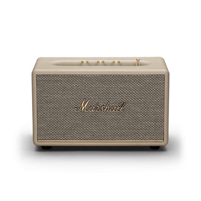 Marshall 馬歇爾 ACTON III 多媒體喇叭，攜帶型設計尺寸 260 x 170 x 150 mm，重量僅 2.85 kg，支援藍芽 Bluetooth 連線，ALL IN ONE (AIO) 功能，提供優質音效體驗。顏色選擇黑色系、白色系、棕色，產地中國，附電源線及說明書，1 年保固，NCC 認證 CCAH21LP6610T7，BSMI R38900，適合居家娛樂使用。