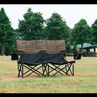 【NUIT 努特】LOVE樂芙低腳雙人椅 透氣版 雙人沙發 對對椅 摺疊椅 折合椅 折疊 小車廂 耐重160KG(NTC195AG)