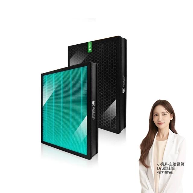 【綠綠好日】適用 Philips 飛利浦 AC2889 AC2889/80 HEPA抗菌濾網+活性碳(濾芯 活性碳除臭)