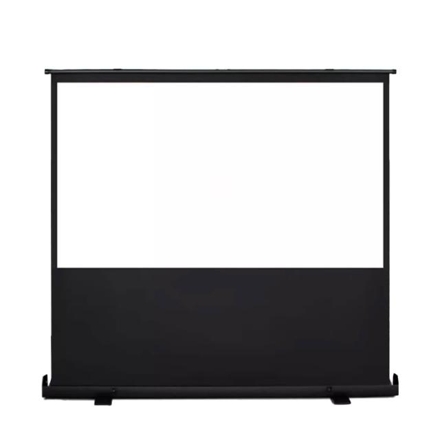 【RTAKO】氣壓式地拉投影布幕(100吋 16:10)(4K金屬高畫質移動幕布/投影機地拉幕布/投影螢幕/抗光布幕)