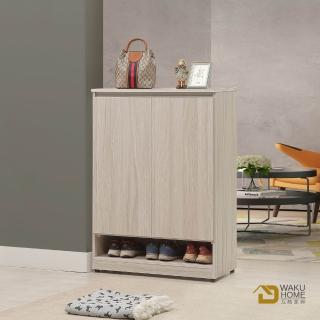 【WAKUHOME 瓦酷傢俱】Sunrice自然日系淺灰橡2.6尺矮鞋櫃A014-K994