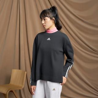 【adidas 愛迪達】ESSENTIALS 長袖上衣 大學T 女 GS1348
