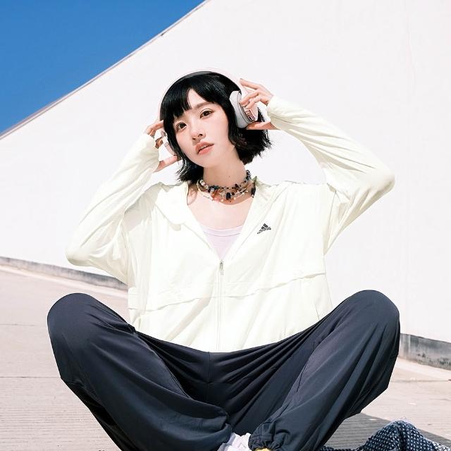 【adidas 愛迪達】防曬連帽外套 抗 UV 女 IT2487