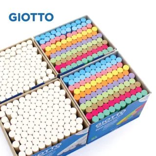 【GIOTTO】無毒環保粉筆-校園10色100入(抗敏感 少灰 安全)