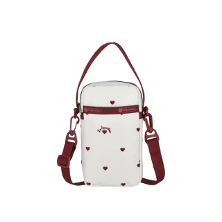 【LeSportsac官方直營】輕量尼龍 迷你手機袋(3505 野莓甜心)