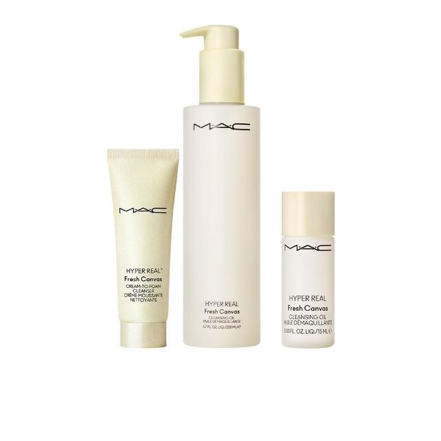 【M.A.C】淨透超奇肌清潔入門組(超奇肌高保濕花瓣潔顏乳30ml/超奇肌清爽花瓣淨妝油200ml)