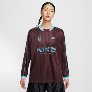 【NIKE 耐吉】長袖上衣 女 寬鬆版型 AS W NSW LS JERSEY 棕紅 IM7453-652