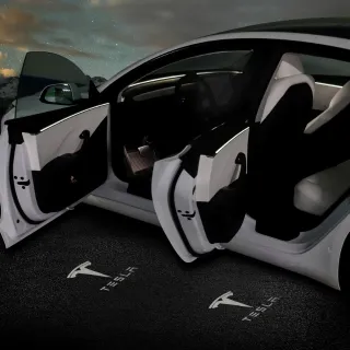 【TPARTS】特斯拉Model 3/Y/煥新版3/煥新版Y 車門迎賓燈 照地燈 氣氛燈賓車標燈(特斯拉迎賓燈)