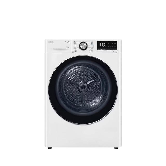 【LG 樂金】10公斤◆免曬衣乾衣機(熱泵除濕式)/冰瓷白(WR-100VW)