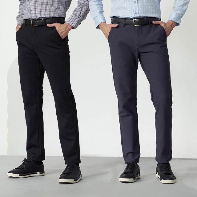 【pierre cardin 皮爾卡登】網路獨家 男款 防潑水加厚機能彈力褲(四色任選)