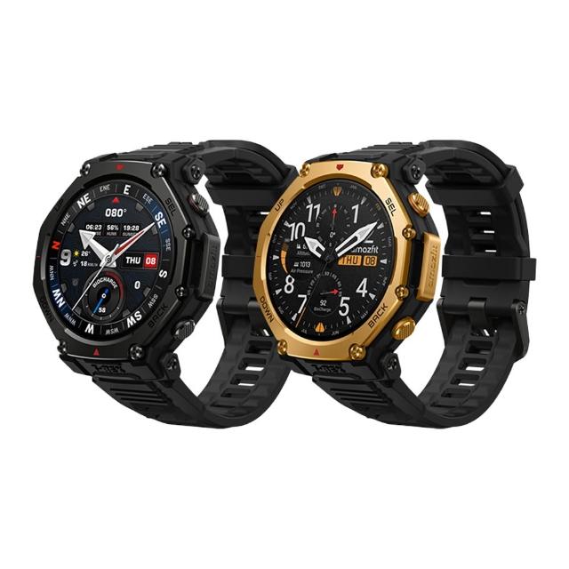 【Amazfit 華米】T-Rex 3 PRO 48mm五級鈦合金智慧手錶(雙色LED手電筒/藍寶石鏡面/身體電量/3000 nits亮度)