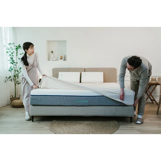 【日日居】三眠制釋壓床墊  160x195cm 高25cm- 雙人加大(MUJI規格)