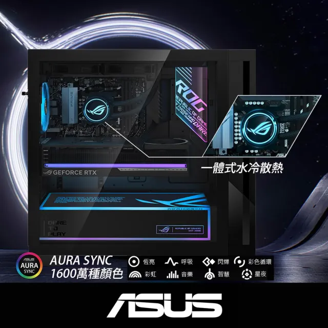 【ASUS 華碩】Ryzen 5 RX9060XT-16G 電競電腦(Ryzen 5 8400F/16G/1TB SSD/W11/GM700TZ-R8400F032W6A)