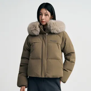 【Discovery Expedition】女版短版毛絨帽圈羽絨外套 鵝絨外套(DWDJ99056-BGD)