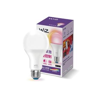 【Philips 飛利浦】2入組｜13W WiZ全綵燈泡 E27燈泡 PW019(可調色溫、智能、1600萬色彩、Wi-Fi、APP控制)