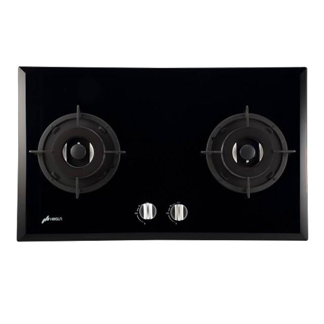 【豪山】雙口歐化玻璃檯面爐(SB-2202 NG1/LPG基本安裝)