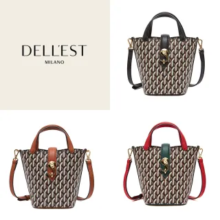 義大利DELL’EST金獎牛皮經典印花包(U)