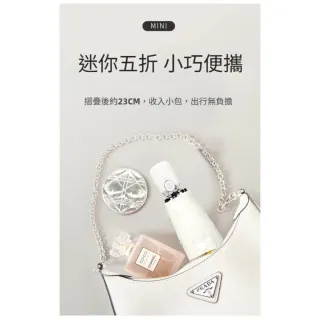 【TWBUY 台灣好購】五折迷你自動傘 折疊黑膠晴雨傘 兩用迷你便攜(小巧晴雨二用自動折傘)