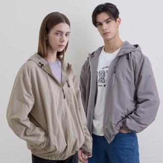 【GIORDANO 佐丹奴】男女裝 防風防潑水輕機能 刷毛連帽外套(多色任選)