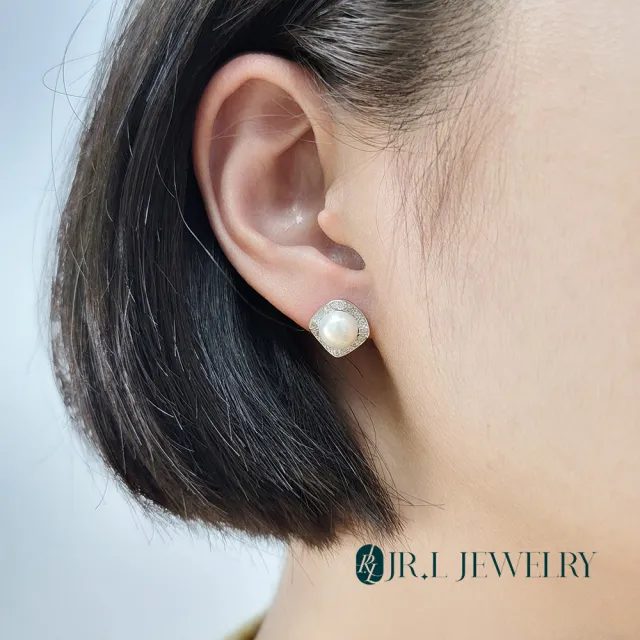 【JR.L金瑞利珠寶】年終慶 天然珍珠 2.5-8MM 純銀925珍珠耳環(貼耳式系列C)