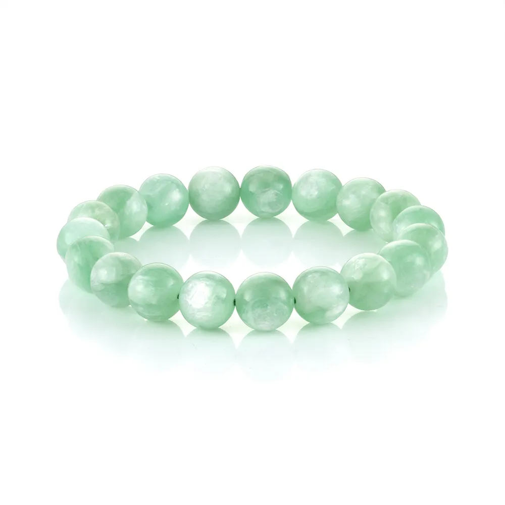 【Woogie武吉珠寶】暴閃翠綠祖母晶手鍊(翠祖母晶11mm)