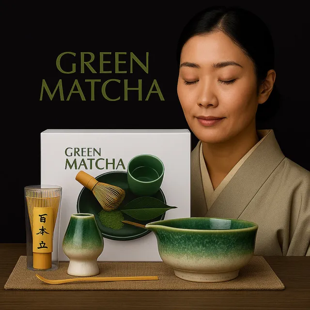 TEA Dream】日式高質感青曦河波風抹茶碗百本立抹茶工具4件組(交換禮物