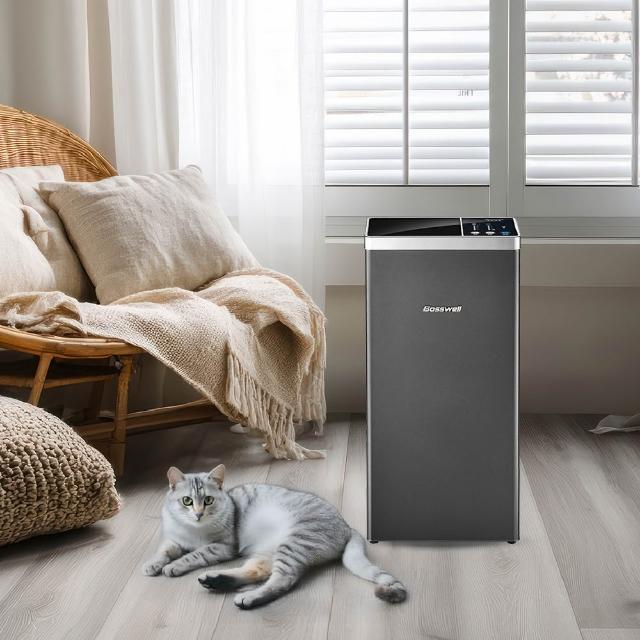 【BOSSWELL 博士韋爾】MonPet除臭+零耗材空氣清淨機5-18坪(L1012 免耗材、電離滅菌、除過敏)