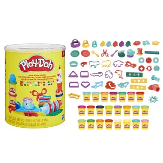 【PLAYDOH 培樂多】黏土系列(培樂多 創意工具大容量桶組)