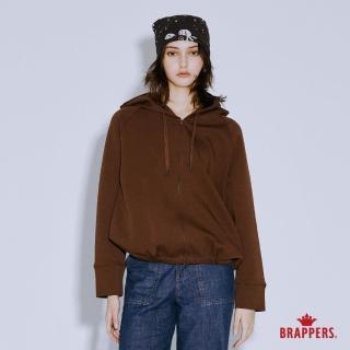 【BRAPPERS】女款 寬版連帽外套(咖啡)