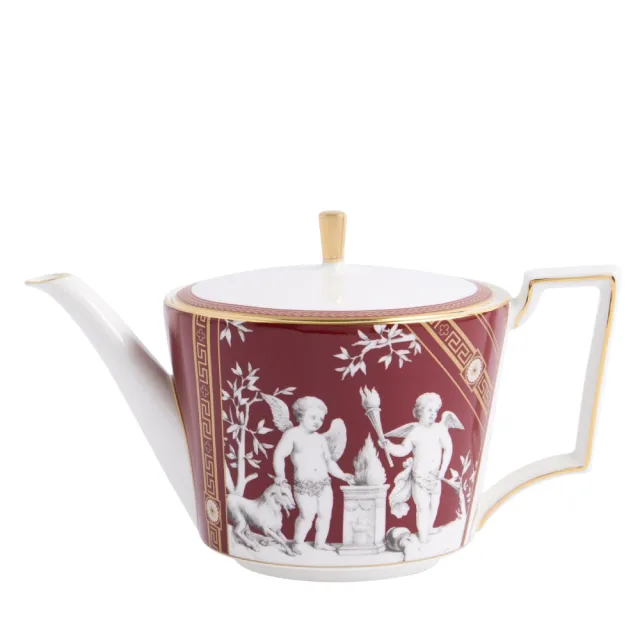 【WEDGWOOD】文藝復興風華 一壺兩杯禮盒組 紅(官方直營)